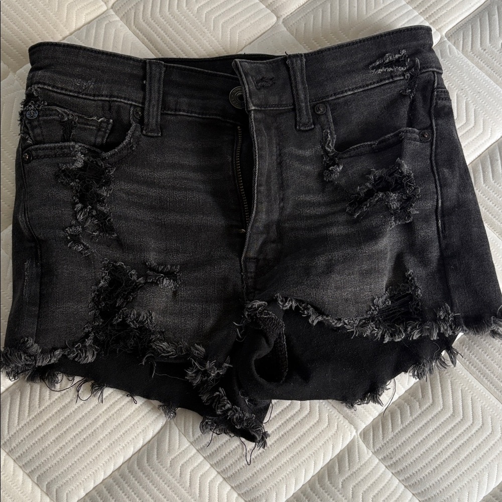 American Eagle Outfitters Black Denim Shorts
